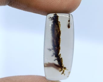 100% natuurlijke montana-agaat edelsteen stralende vorm mooie kwaliteit montana-agaat cabochon losse edelsteen voor het maken van sieraden 23 x 10 x 3 mm 7 kt