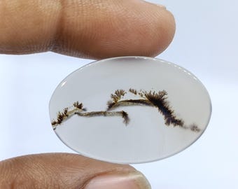 Mooie Kwaliteit 100% Natuurlijke Montana Agaat Edelsteen Ovale Vorm Montana Agaat Cabochon Losse Edelsteen Voor Het Maken Van Sieraden 32X21X2 MM 13Cts