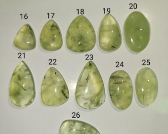 100% Natural Prehnite Stone - Green Prehnite Cabochon Smoot polished Loose Gemstone For Making Jewelry