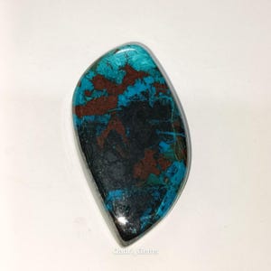 Natural Shattuckite Gemstone Fancy Shape Amazing Good Quality Shattuckite Cabochon Loose Gemstone For Making Jewelry 45X24X7 MM 72 Cts
