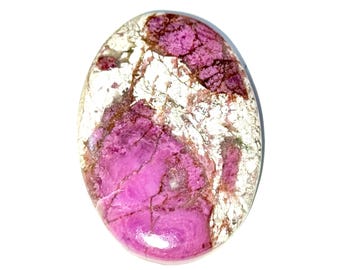 Cobalt Calcite Gemstone Cabochon loose gemstone For Making Jewelry 40X28X6 MM 59 Cts