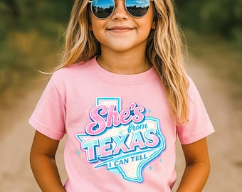 Koszulka Choosin Texas Youth Girls Comfort Colors Country Music