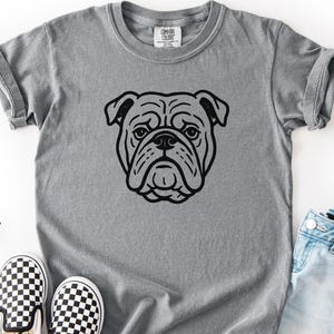 Youth Bulldog Pup Love Comfort Colors Tee