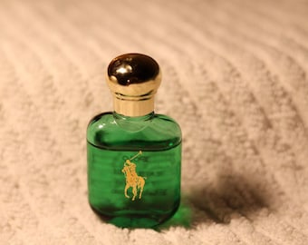 Ralph Lauren Polo para Homens | Miniatura EDT 7ml | Frasco Verde Clássico | Edição Paris