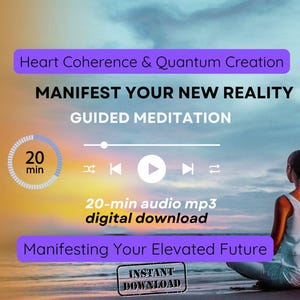 Prowadzona medytacja Quantum Manifestation MP3 – 20-minutowa aktywacja obfitości | Audio łagodzące stres | Zmiana nastawienia i wyrównanie energii