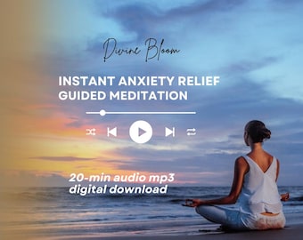 20-Min Guided Meditation MP3: Instant Anxiety & Stress Relief (Digital Download) Deep Sleep and Calm
