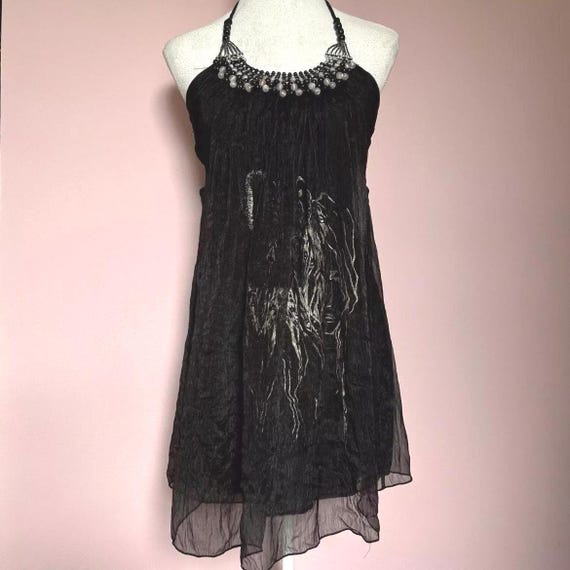 white christmas dresses Mira Halter Neck Mini Dress main image 1