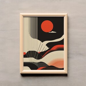 Abstrakte minimalistische Wand Kunst Druck: Modernes Wohndekor (Digitaler Download)