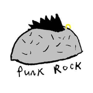 Pegatina de punk rock