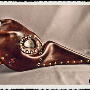 Steampunk leather mask Plague Doctor Pestarzt image 4