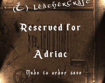 RESERVED for Adriac - Brown Leather Scroll Case