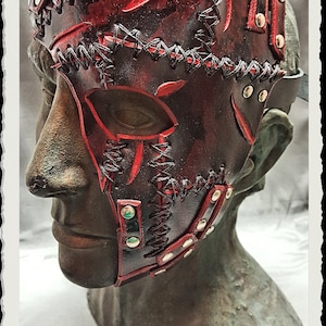 Leder Halbmaske - Katacomb -