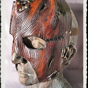 Wooden leather mask image 2