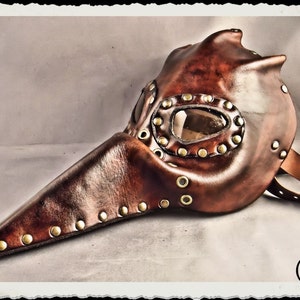 Steampunk leather mask Plague Doctor Pestarzt image 5