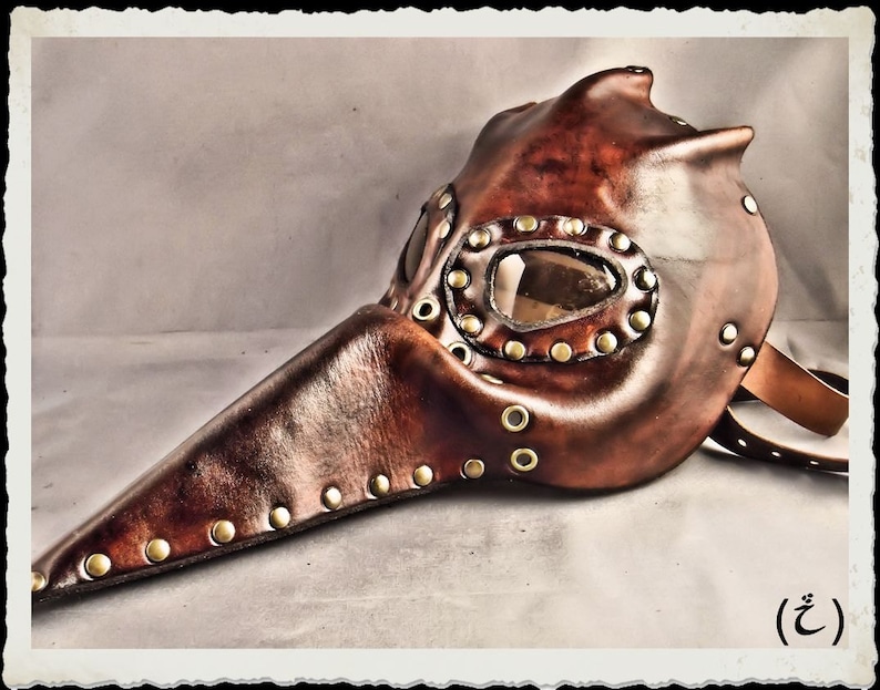 Steampunk leather mask Plague Doctor Pestarzt image 5
