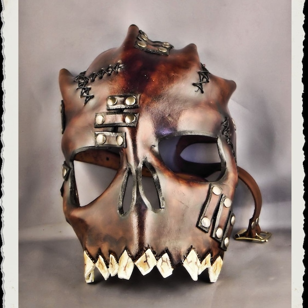 Leather Skull Face Mask