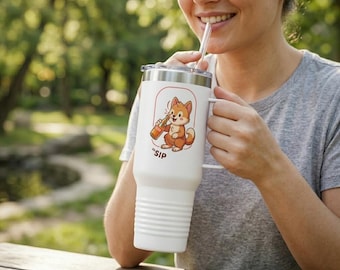 Taza de viaje/vaso térmico Sip Happy Monkey de 1.2 litros con asa