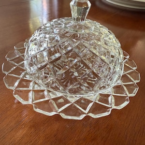Anchor Hocking Diamond Butter Dish