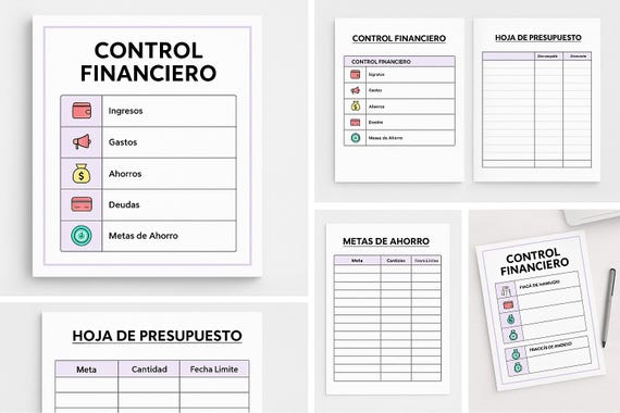 Organizador de Finanzas y Documentos para Inmigrantes USA Planner Imprimible PDF A4