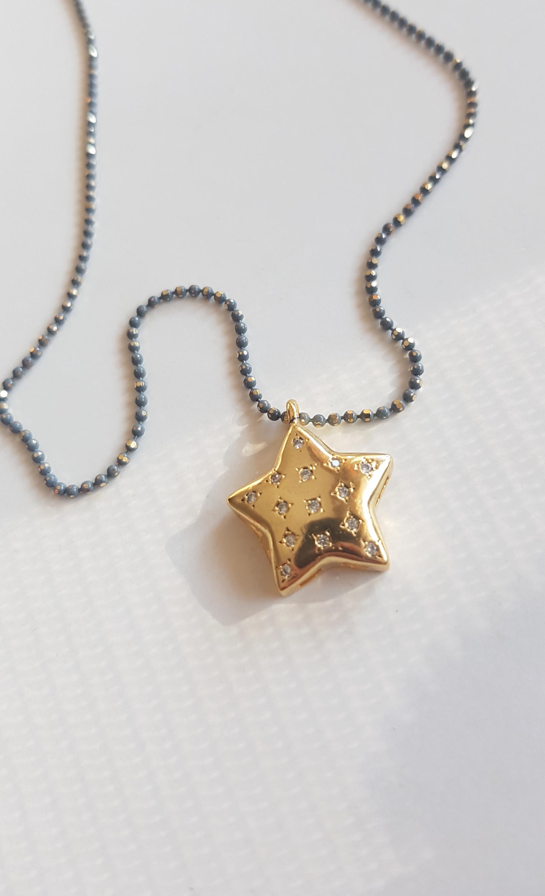 ネックレス・ペンダント Star Ball Chain Necklace #5776 Amazon.com: Sterling Silver Star Necklace Charm Ball Chain