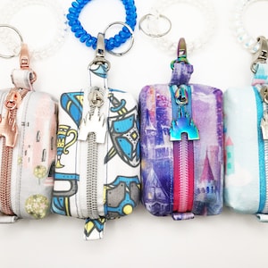 Fantasy Castles | Fantasy Itty Bitty Boxy Bag Keychain - Coin Purse, Dice Bag, Mask Pouch