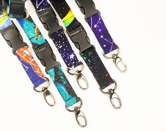 Outer Space Breakaway Safety Lanyard w/Swivel Hook and Clip