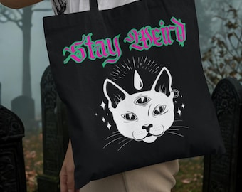 Stay Weird Katzen-Tragetasche