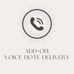 Add on: Voice note delivery