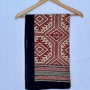Beach Wrap Pareo, Hand Block Printed Cotton Sarong, Long Scarf, Large Sarong, Cover up, Soft Fabric Scarf, Fashion Shawl Beach Sarong,