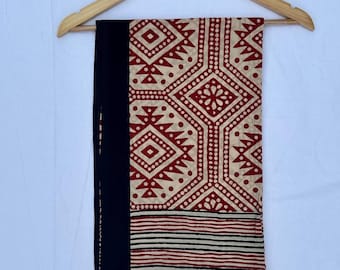 Beach Wrap Pareo, Hand Block Printed Cotton Sarong, Long Scarf, Large Sarong, Cover up, Soft Fabric Scarf, Fashion Shawl Beach Sarong,