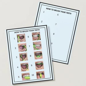 Visuell tandborstningsrutin: Hygienlivskunskap - Resurs för specialpedagogik för arbetsterapeuter (digital nedladdning)