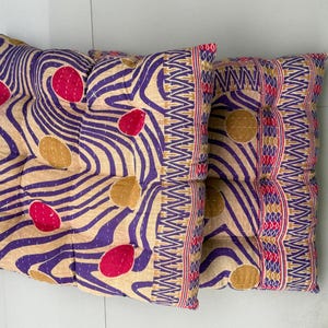 Vintage Kantha handmade Soft chair seat pad dining bed room garden kitchen mat cushion Seat Pad 16x16 Inch 1 Piece