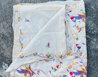 Vintage Silk Saree Fabric, Indian Textile, DIY Craft Supply, dressmaking fabric