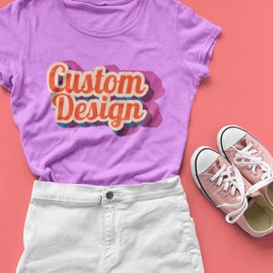 Custom Shirt - Choose Your Font, Color & Style | Personalized T-Shirt | Custom Quote Shirt | Design Your Own Shirt | Gift for Her or Him