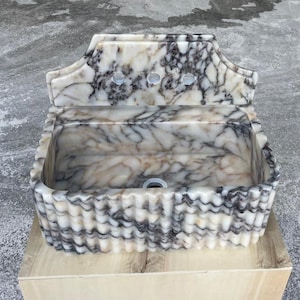 Marble Sink with Backsplash