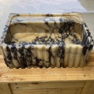 Hand Carved Calacatta Viola Marble Vanity , Custom Order Bathroom Sink, Natural Stone , Calacatta Viola Marble Sink for Bathroom