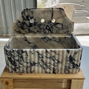 Calacatta Viola Marble Sink