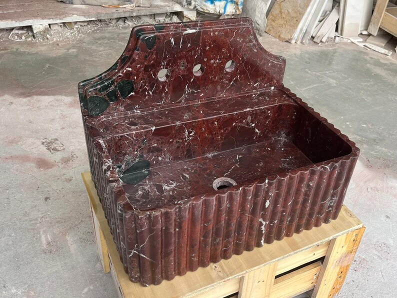 Rosso Levanto Marble Sink
