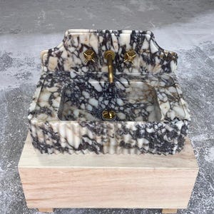 Marble Sink with Backsplash