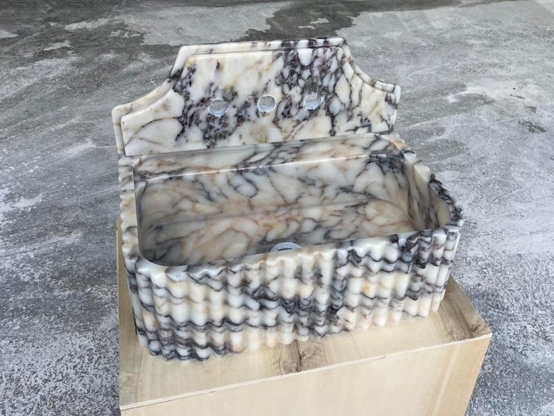 Marble Sink with Backsplash