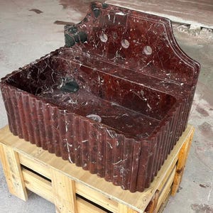 Rosso Levanto Marble Sink