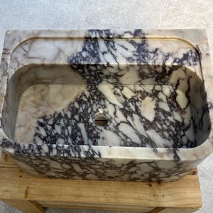 Calacatta Viola Marble Sink