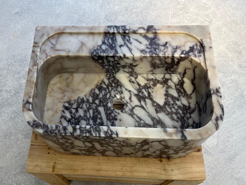 Calacatta Viola Marble Sink