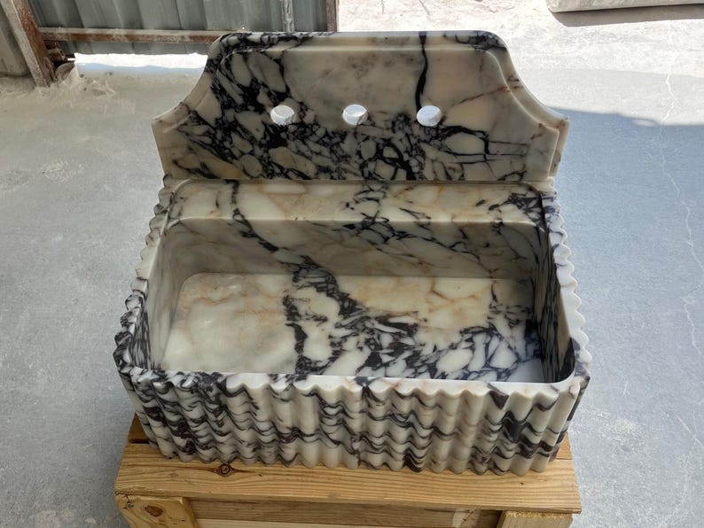 Calacatta Viola Marble Sink