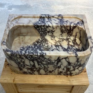 Calacatta Viola Marble Sink