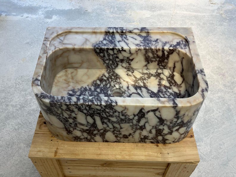 Calacatta Viola Marble Sink