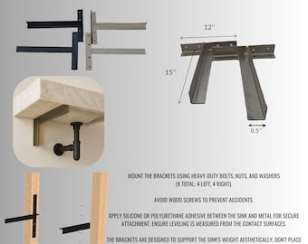 Wall Mounting Brackets , Wall Hanging Brackets , Marble Sink Mounting Brackets , Wall Mounted Brackets For Marble Sink