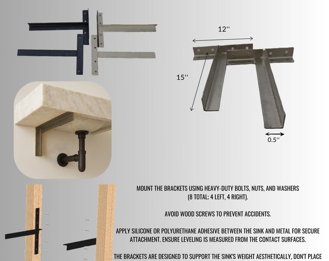 Wall Mounting Brackets , Wall Hanging Brackets , Marble Sink Mounting Brackets , Wall Mounted Brackets For Marble Sink