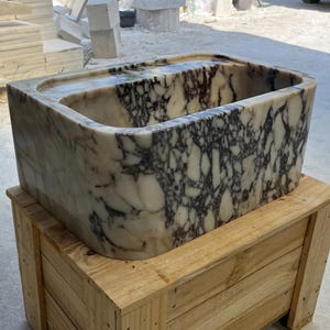 Calacatta Viola Marble Sink