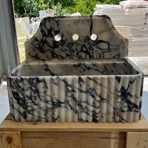 Calacatta Viola Marble Sink